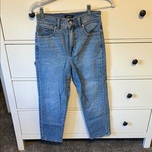 Express Super High Rise Mom Jean